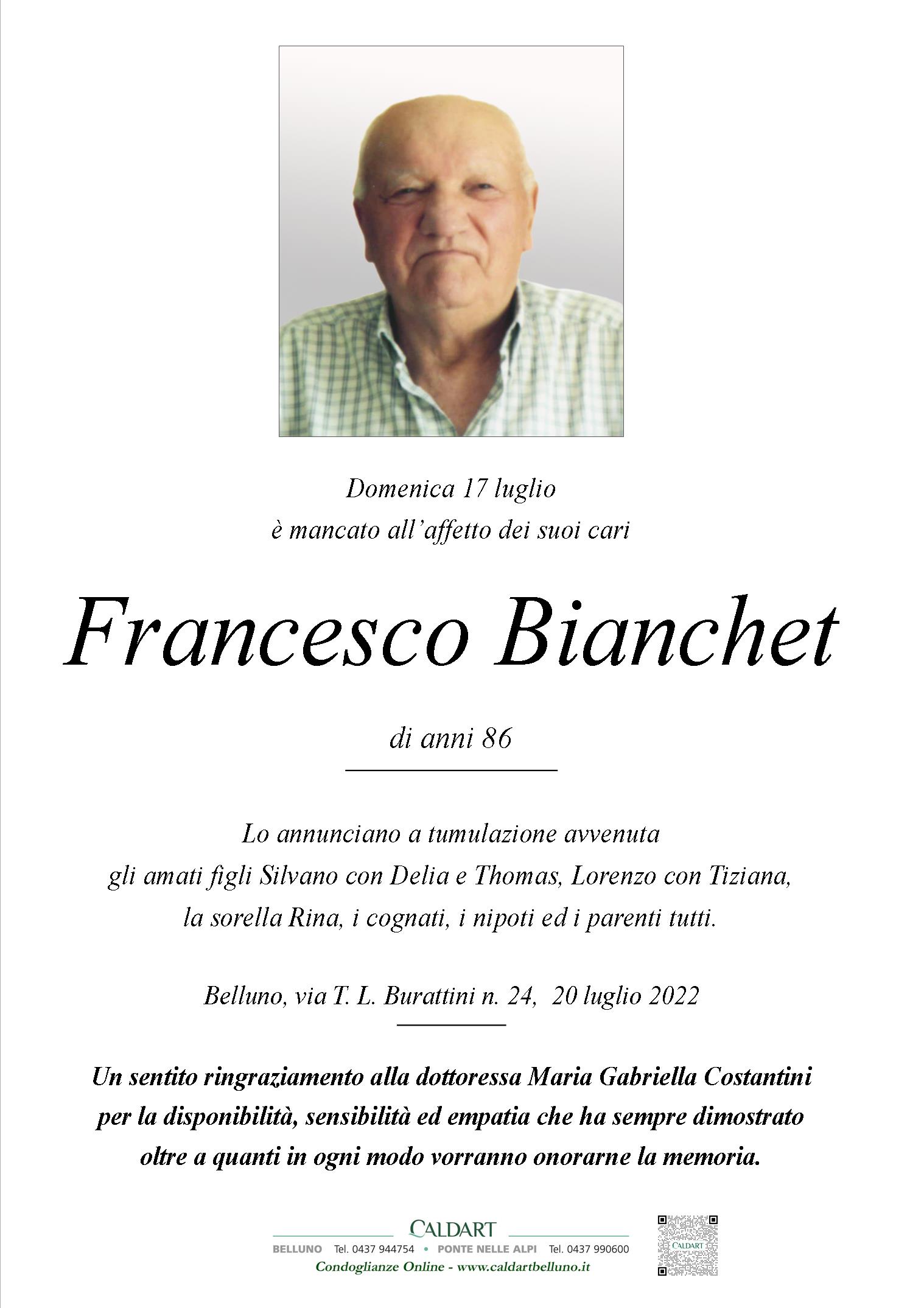 Bianchet Francesco