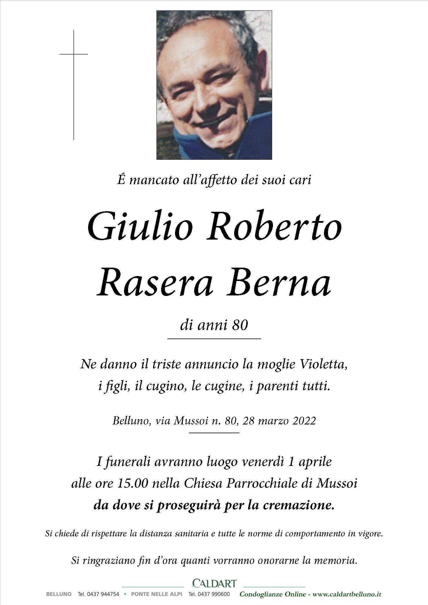 Rasera Berna Giulio Roberto