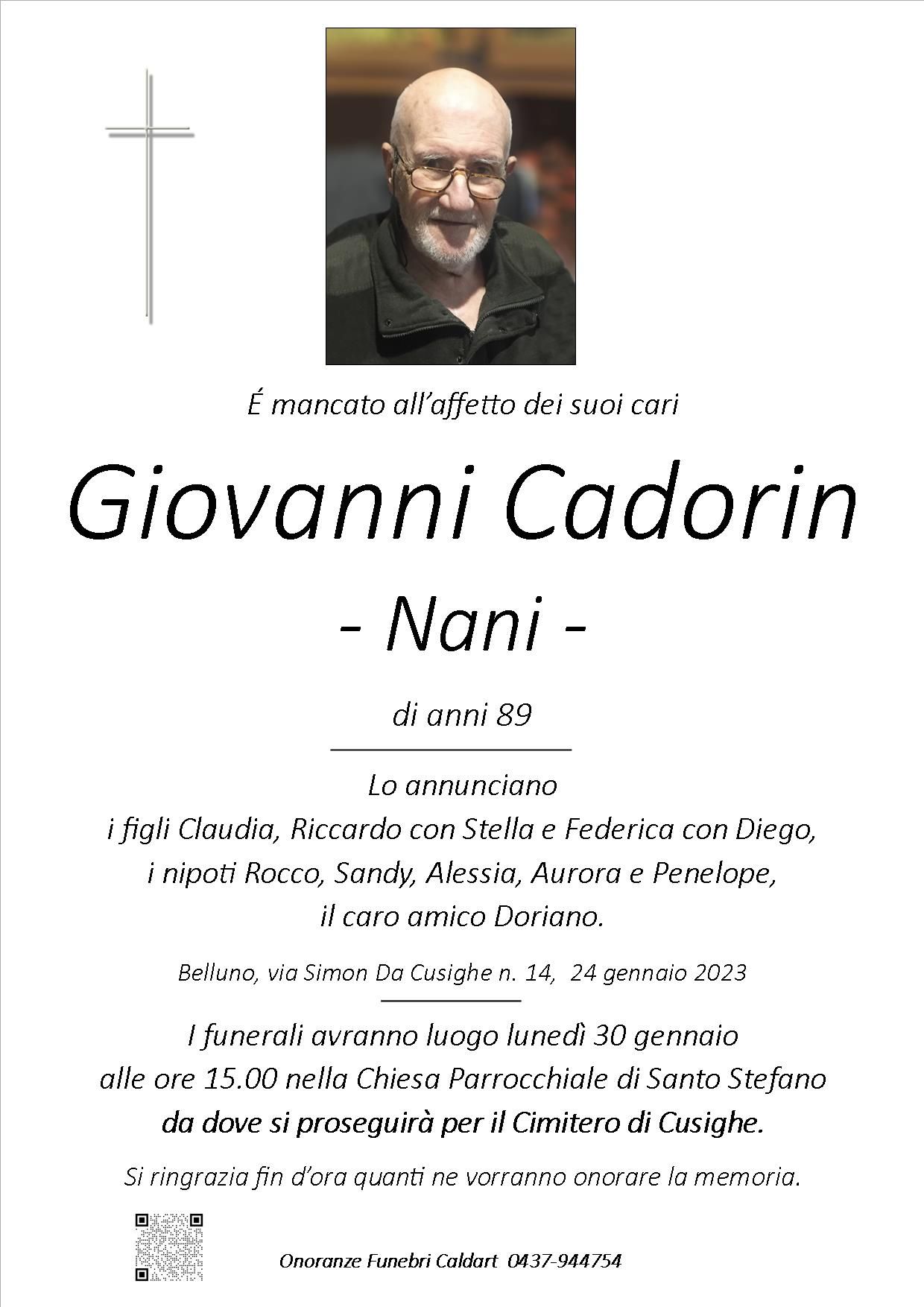 Cadorin Giovanni