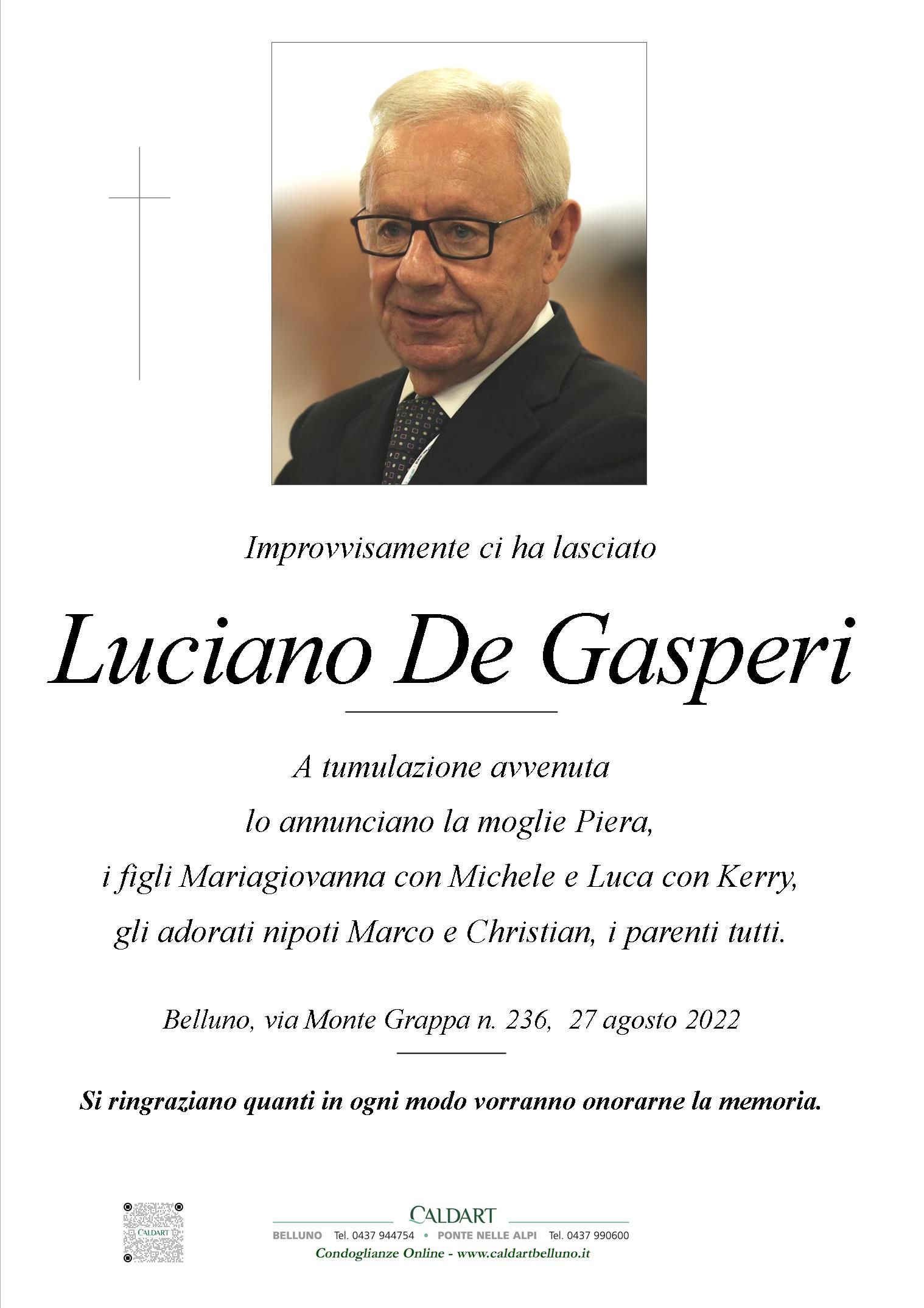 De Gasperi Luciano